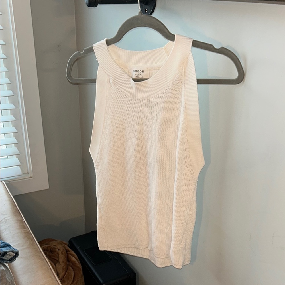 Hudson North White Sleeveless Women's Top